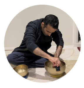 Singing bowls healing, yoga with chiru